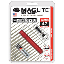 MAGLITE LED 1-Cell AAA Solitaire Flashlight Red