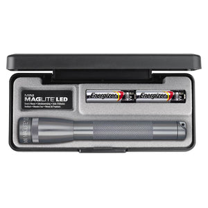 MAGLITE LED 2-Cell AA Mini Flashlight Grey