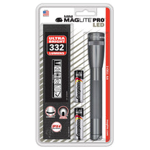 MAGLITE LED 2-Cell AA Mini Pro Flashlight Gray