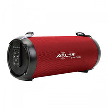 Axess 3" Bluetooth Portable Speaker with LED Lights & SD/USB Inputs - Red