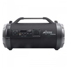 Axess 4" Bluetooth Portable Speaker with LED Lights & Mic/SD/USB Inputs - Black