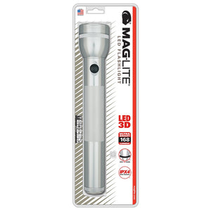 MAGLITE LED 3-Cell D Flashlight Silver