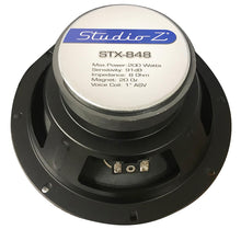 Studio Z 8" Replacement Woofer 200W Max. 8 Ohm SVC