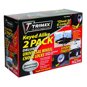 Trimax Wheel Chock Lock 2-Pack 14"-16" Wheels
