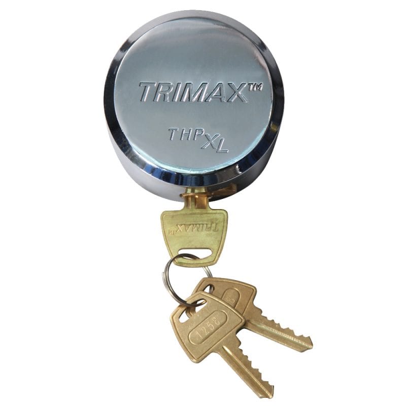 Trimax Hockey Puck Internal Shackle Trailer Door Lock Univ Fit Re-Keyable