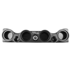 DS18 Empty Overhead Sound Bar System for TJ Jeeps (4) 6" Speakers (2) Tweeters - Black