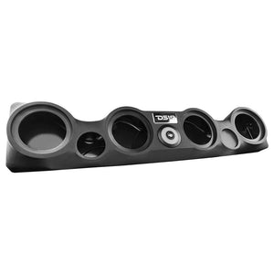 DS18 Empty Overhead Sound Bar System for TJ Jeeps (4) 6" Speakers (2) Tweeters - Black