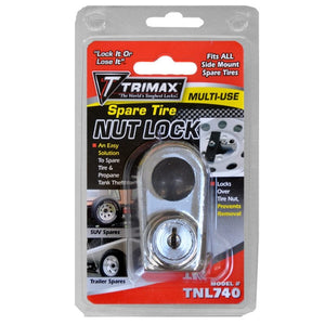 Trimax Spare Tire Nut Lock Fits All Side Mount Spare Tires