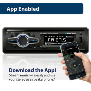 Blaupunkt Toronto Single-Din Mechless Bluetooth Receiver