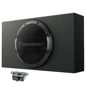 Pioneer Single 10″ Amplified Subwoofer Shallow Enclosure - 1200 Watts Max