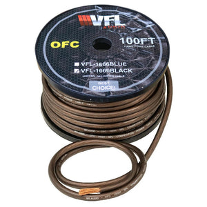 VFL Power Wire OFC 4 Gauge 100 Foot - Black