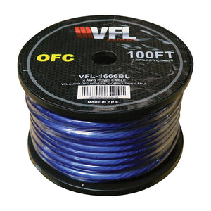 VFL Power Wire OFC 4 Gauge 100 Foot - Blue