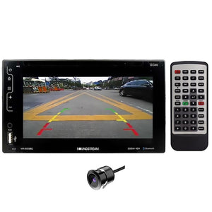 Soundstream 6.2" Double Din DVD/CD Capacitive Touch w/Bluetooth & Rearview Cam Included