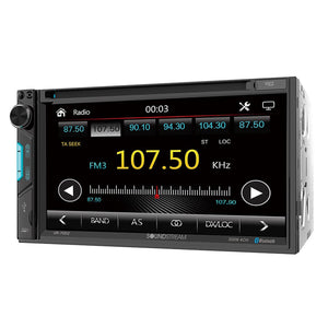 Soundstream 7” Double DIN Fixed Face Touchscreen DVD Receiver with Bluetooth PhoneLink & USB/SD Inp