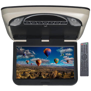Movies to Go by Voxx 13.3" Overhead Monitor w/DVD HDMI Input 3 color trim rings