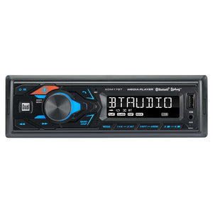 Dual Bluetooth Mechless Single Din Receiver with pair of 6.5" Dual Cone Speakers