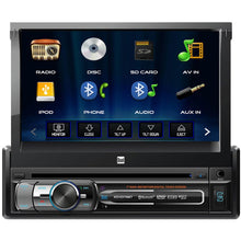 Dual 7 Single-DIN In-Dash DVD with Motorized Touchscreen  Bluetooth