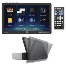 Dual 10.1" Screen Mechless Single Din with Mirroring Bluetooth Front USBSDAux Input