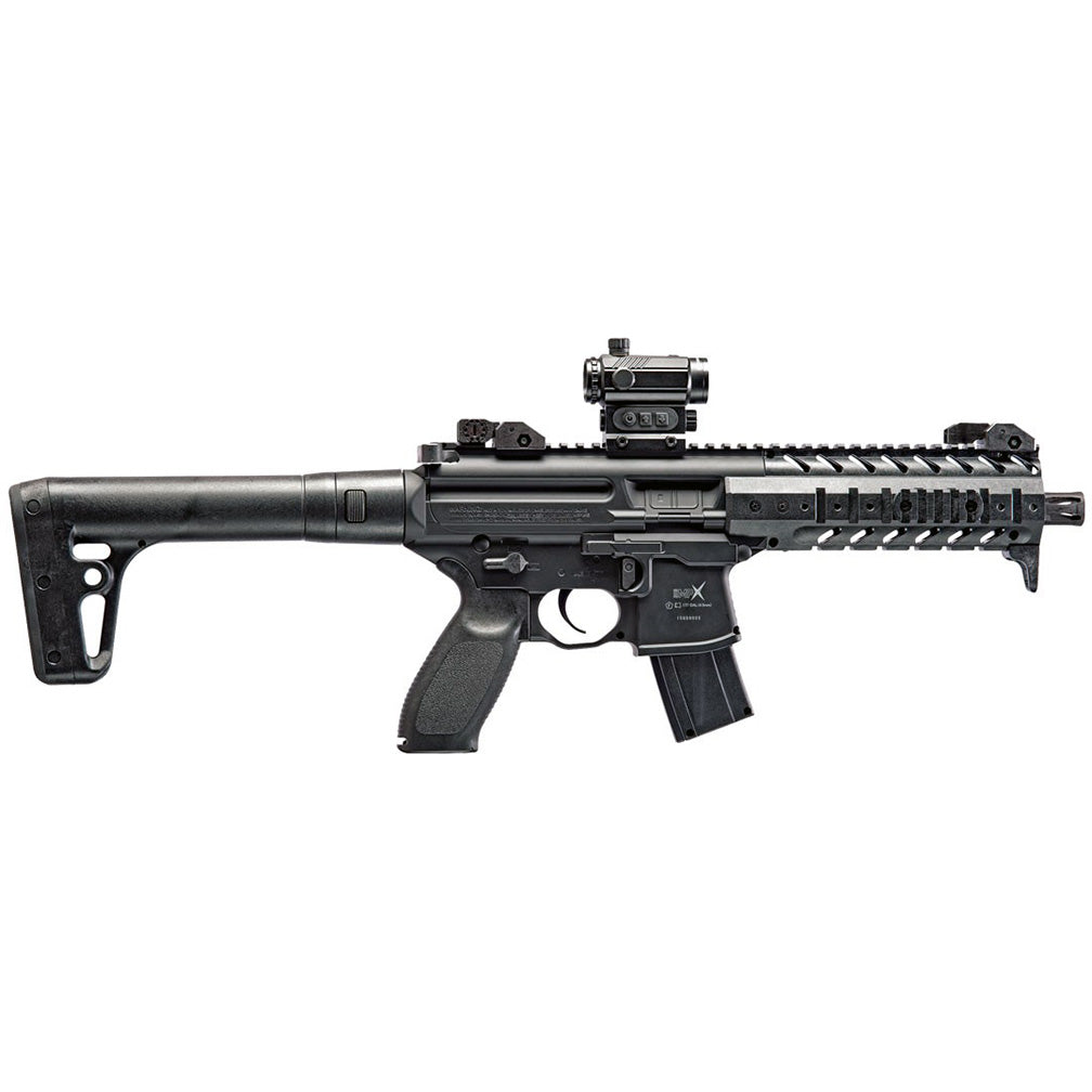 Sig Sauer MPX .177 Cal CO2 Powered SIG20R Red Dot Air Rifle 30 Rounds Black