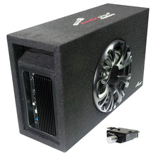 Audiopipe Single 8" Amplified Ported Bass Enclosure 800 Watts