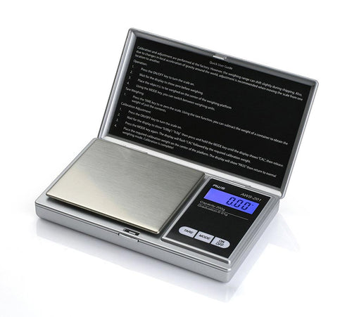 American Weigh Scales Signature Series Silver AWS-100-SIL Digital Pocket Scale 100 by 0.01 G