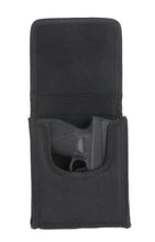 Bulldog Black nylon vertical cell phone holster w/belt loop and clip Fits .380 autos