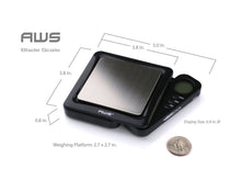 American Weigh Scales Black Blade Digital Pocket Scale BL-1KG-BLK 1000 by 0.1 G