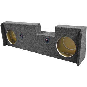 Qpower Dual 10" Woofer box for 2014-Current GMC/Chevy Crew Cab Under seat downfire