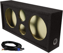 Qpower Full Range Empty Box Holds 2 - 8" & 2 - Super Tweeter w/ Speakon connection with cable
