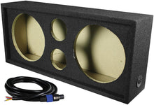 Qpower Full Range Empty Box Holds 2 - 10" & 2 - Super Tweeter w/ Speakon connection with cable