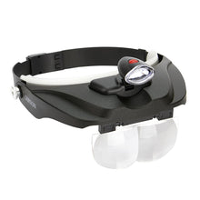 Carson LED Lighted Head Visor Magnifier 1.5x2x2.5x3x