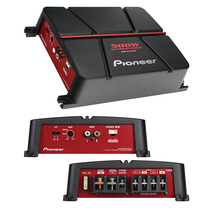 Pioneer 500 Watt 2 Channel Amplifier