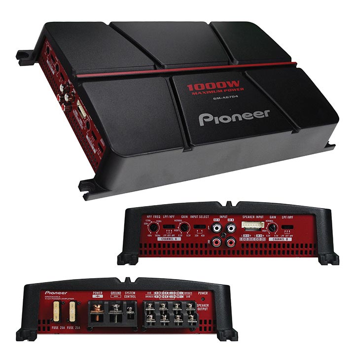 Pioneer 1000 Watt Max 4 Channel Amplifier