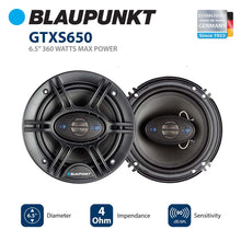 Blaupunkt Slim line 6.5" 4-Way Coaxial Speaker 250 Watts Max