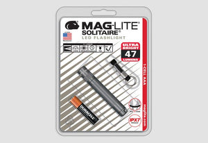 MAGLITE  SOLITAIRE AAA GRAY-BLISTER PACK