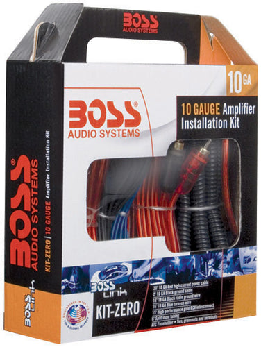 Boss Complete 10 Gauge Amplifier Installation kit