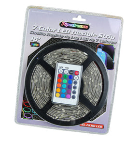 Nippon 16ft LED Flexible Strip 7 Colors with splicers