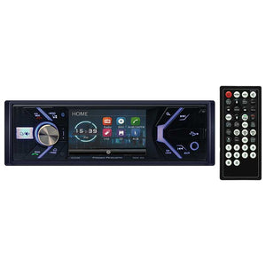 Power Acoustik 3.4" Single Din Receiver with Bluetooth
