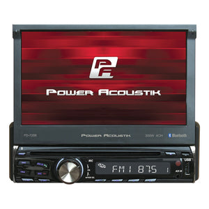 Power Acoustik Single DIN 7" Flipout AM/AF/CD/DVD/BT