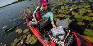Plano Weekend Series Kayak Soft Crate  Gray/Red