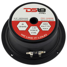 DS18 PRO 6" Sealed Back Midrange Loudspeaker With Bullet 380 Watts 8-ohm (Each)