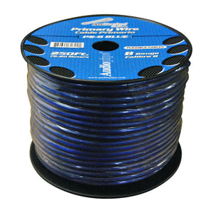 AUDIOPIPE Power Wire 8 Gauge 250 Foot - Blue