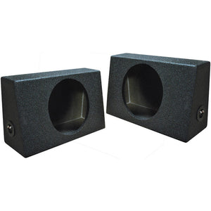 Qpower QBOMB Single 10" Empty Woofer Box. Mounts behind seat. Sold in pairs