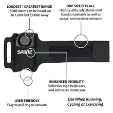 SABRE Runner Personal Alarm 130dB w Reflective Weather Rest. Wrist Strap
