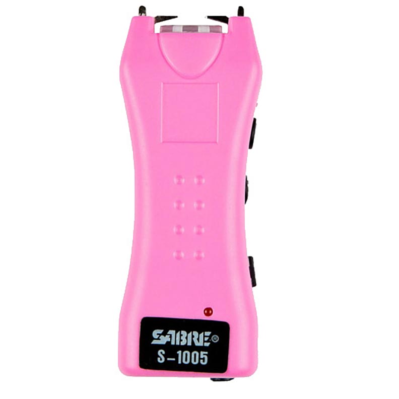 SABRE Dual Capacitor Stun Gun/LED Flashlight 1.6 MicroCoulombs & 120 Lumens