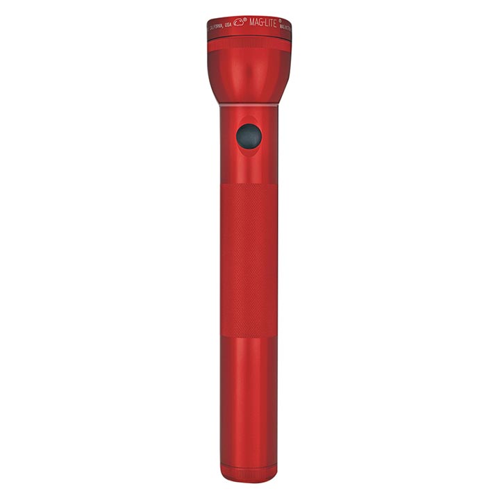 MAGLITE 3 CELL D  FLASHLIGHT RED-BLISTER PACK