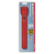 MAGLITE 3 CELL D  FLASHLIGHT RED-BLISTER PACK