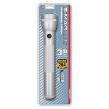 MAGLITE 3 CELL D  FLASHLIGHT SILVER-BLISTER PACK