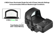 UTG Reflex Micro Dot Green 4 MOA Single Dot Adaptive Base