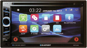 Blaupunkt D.Din 6.2" Touchscreen AM/FM/CD/DVD/BT/USB